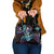 Hawaiian Ukulele Shoulder Handbag Amethyst Gradient Fantastic Plumeria
