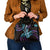 Hawaiian Ukulele Shoulder Handbag Amethyst Gradient Fantastic Plumeria
