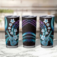 Hawaiian Ukulele Tumbler Cup Amethyst Gradient Fantastic Plumeria