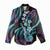 Hawaiian Ukulele Women Casual Shirt Amethyst Gradient Fantastic Plumeria