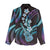 Hawaiian Ukulele Women Casual Shirt Amethyst Gradient Fantastic Plumeria