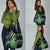 Hawaii King Kamehameha Grocery Bag Fantastic Plumeria Chartreuse Cyan