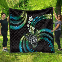 Hawaii Shaka Sign Quilt Fantastic Frangipani Chartreuse Cyan