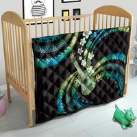 Hawaiian Ukulele Quilt Chartreuse Cyan Fantastic Plumeria