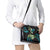 Hawaiian Ukulele Shoulder Handbag Chartreuse Cyan Fantastic Plumeria