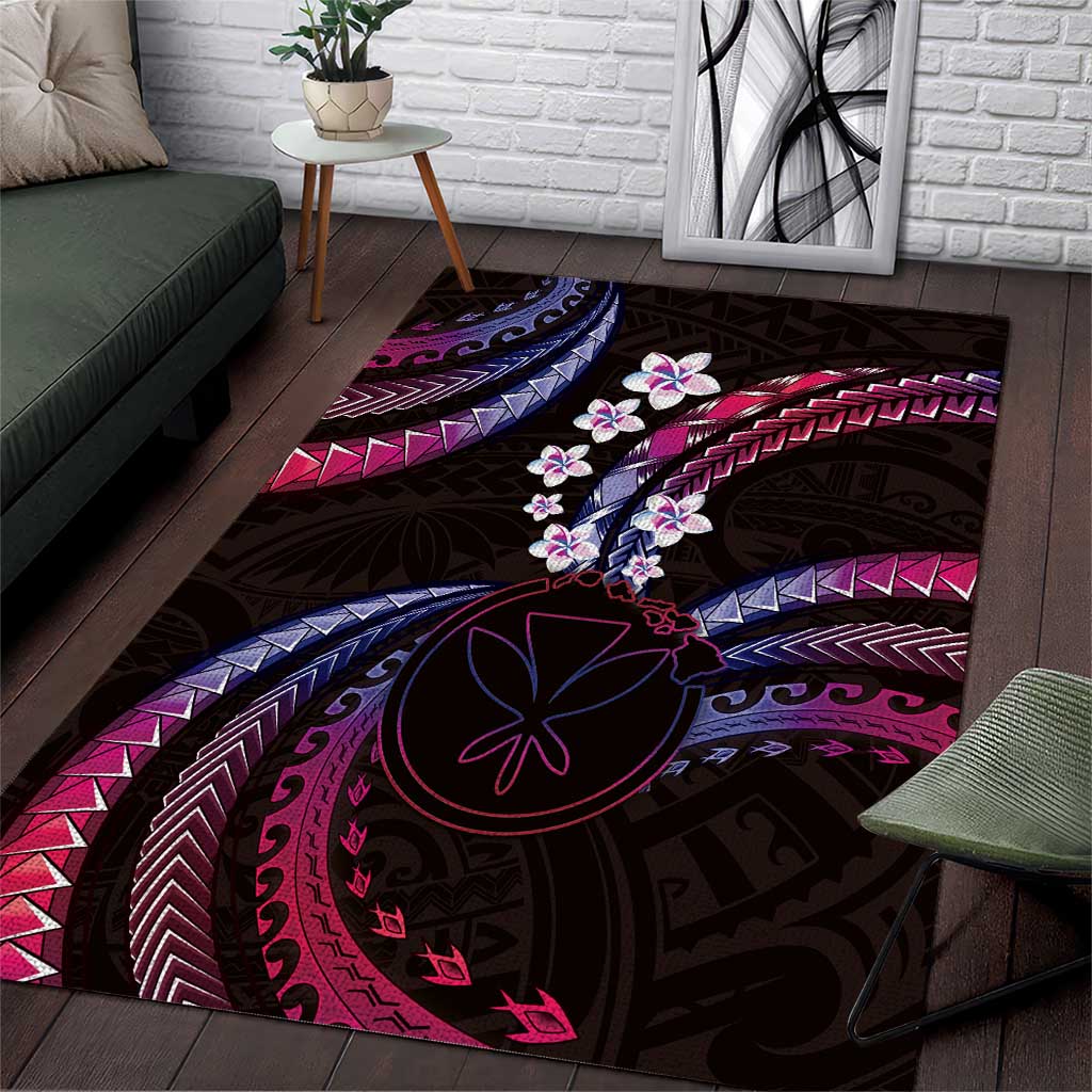 Hawaii Map Kanaka Maoli Area Rug Fantastic Frangipani Sweet Dream