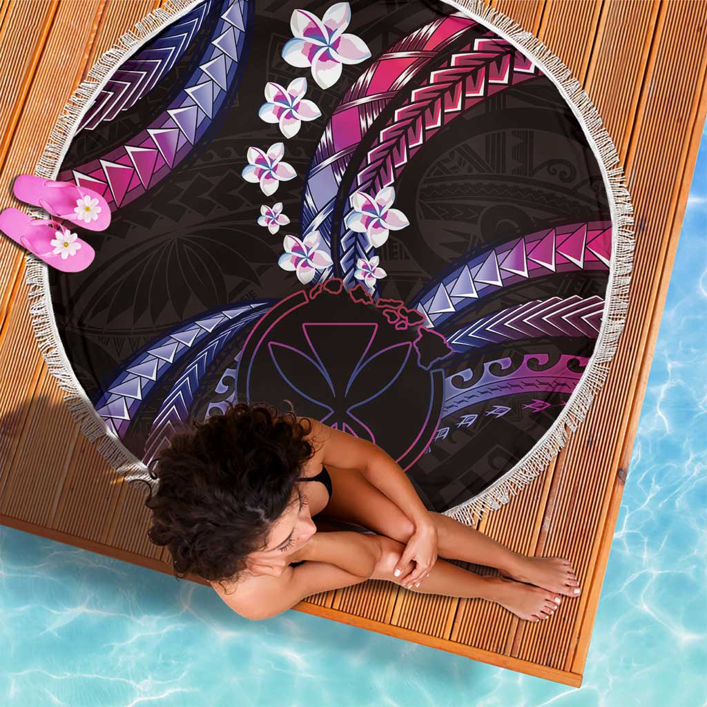 Hawaii Map Kanaka Maoli Beach Blanket Fantastic Frangipani Sweet Dream