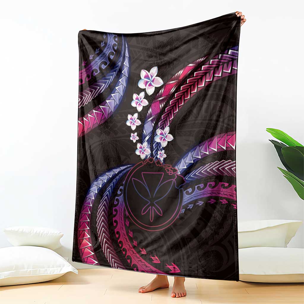 Hawaii Map Kanaka Maoli Blanket Fantastic Frangipani Sweet Dream