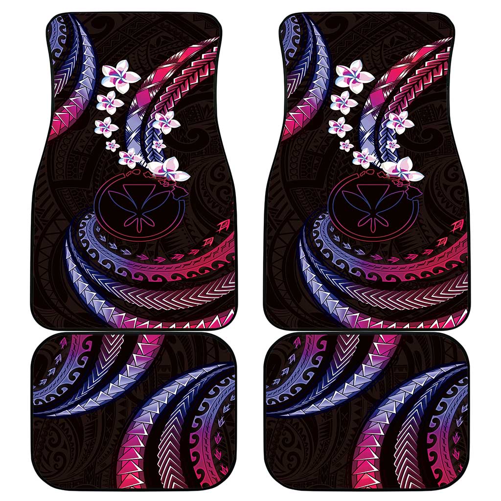 Hawaii Map Kanaka Maoli Car Mats Fantastic Frangipani Sweet Dream