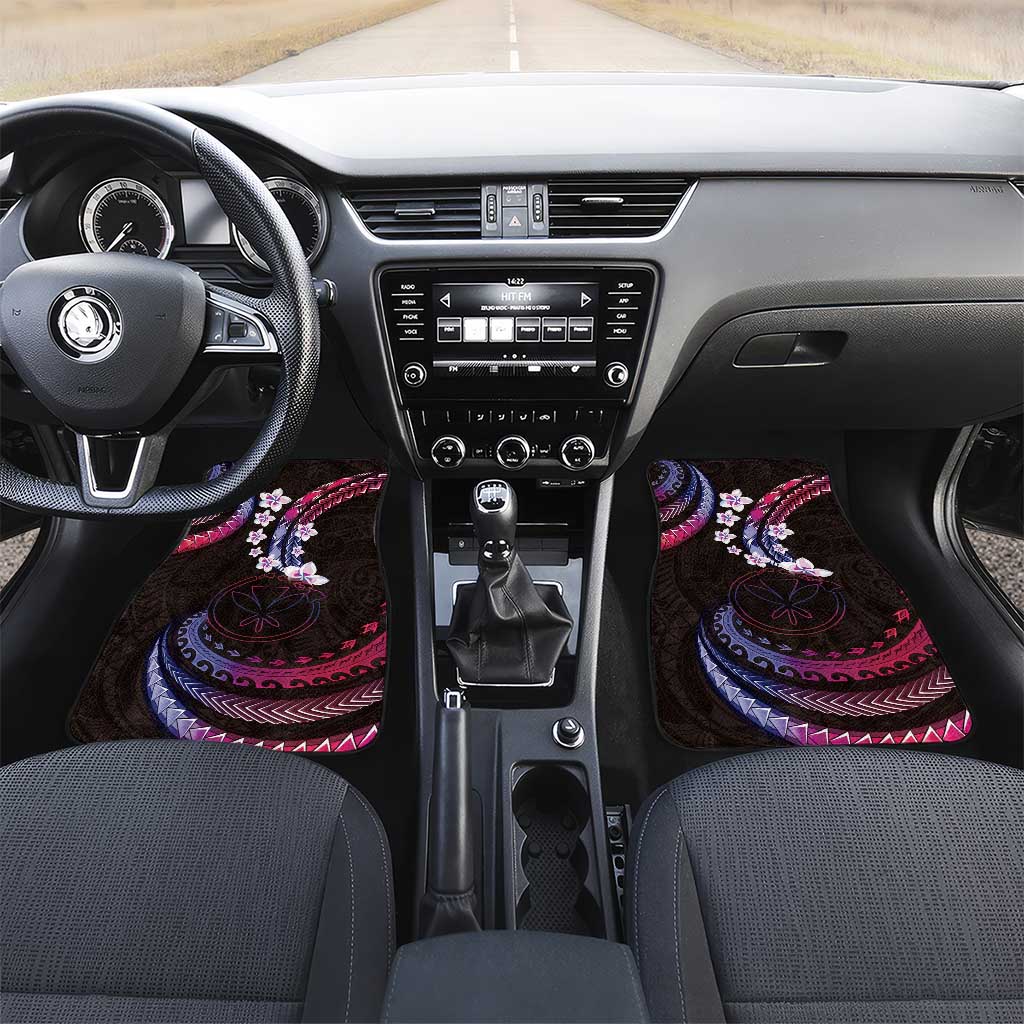 Hawaii Map Kanaka Maoli Car Mats Fantastic Frangipani Sweet Dream