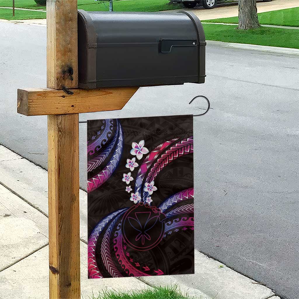 Hawaii Map Kanaka Maoli Garden Flag Fantastic Frangipani Sweet Dream