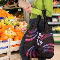 Hawaii Map Kanaka Maoli Grocery Bag Fantastic Frangipani Sweet Dream