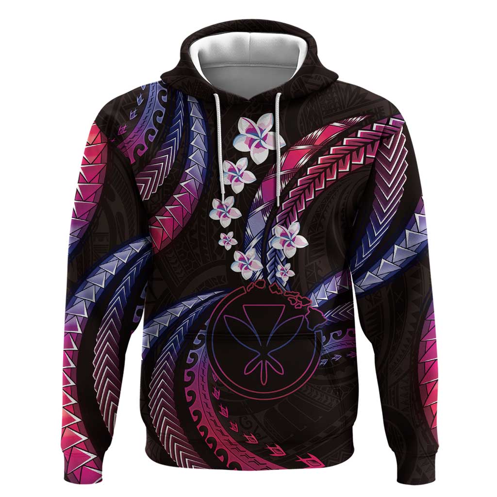 Hawaii Map Kanaka Maoli Hoodie Fantastic Frangipani Sweet Dream
