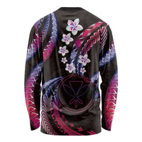 Hawaii Map Kanaka Maoli Long Sleeve Shirt Fantastic Frangipani Sweet Dream