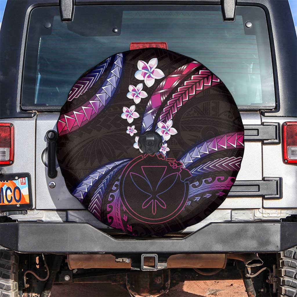 Hawaii Map Kanaka Maoli Spare Tire Cover Fantastic Frangipani Sweet Dream