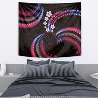 Hawaii Map Kanaka Maoli Tapestry Fantastic Frangipani Sweet Dream