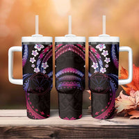 Hawaii Map Kanaka Maoli Tumbler With Handle Fantastic Frangipani Sweet Dream