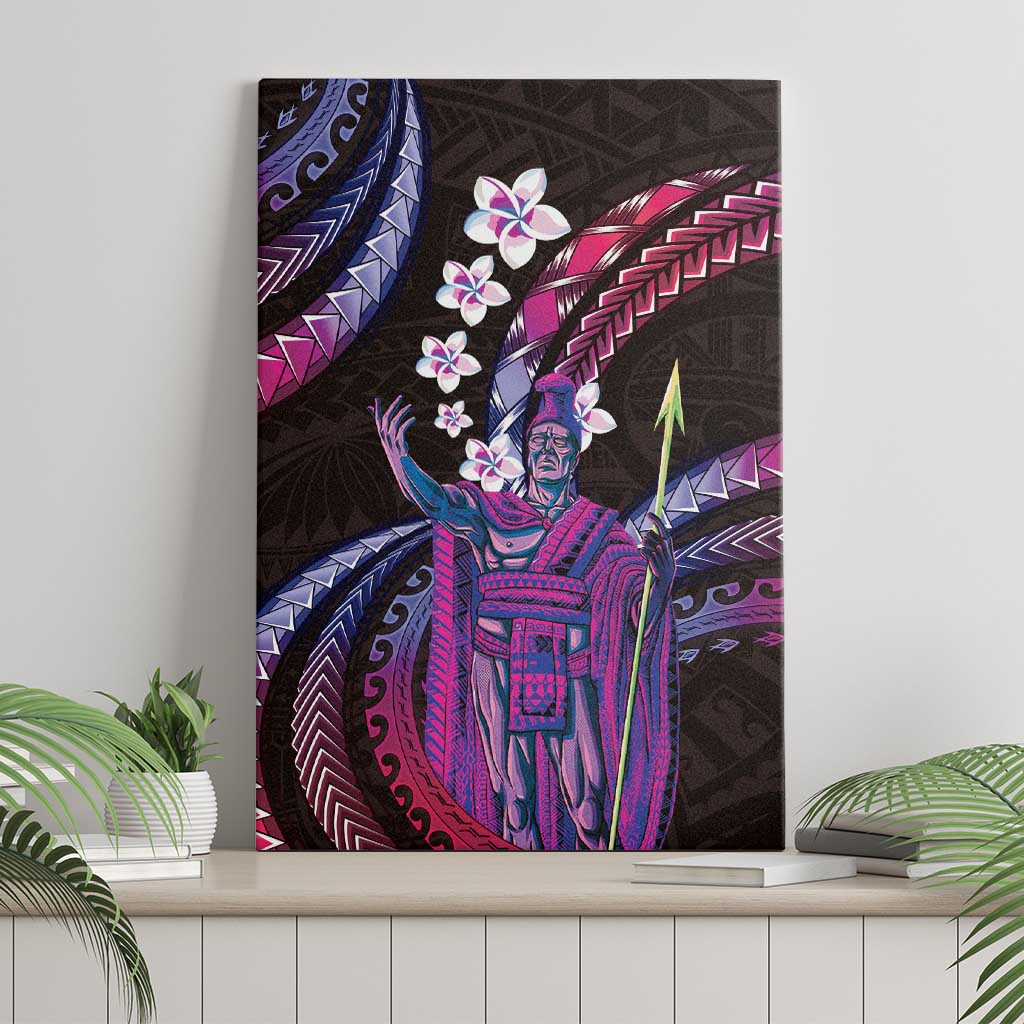 Hawaii King Kamehameha Canvas Wall Art Fantastic Plumeria Sweet Vibes