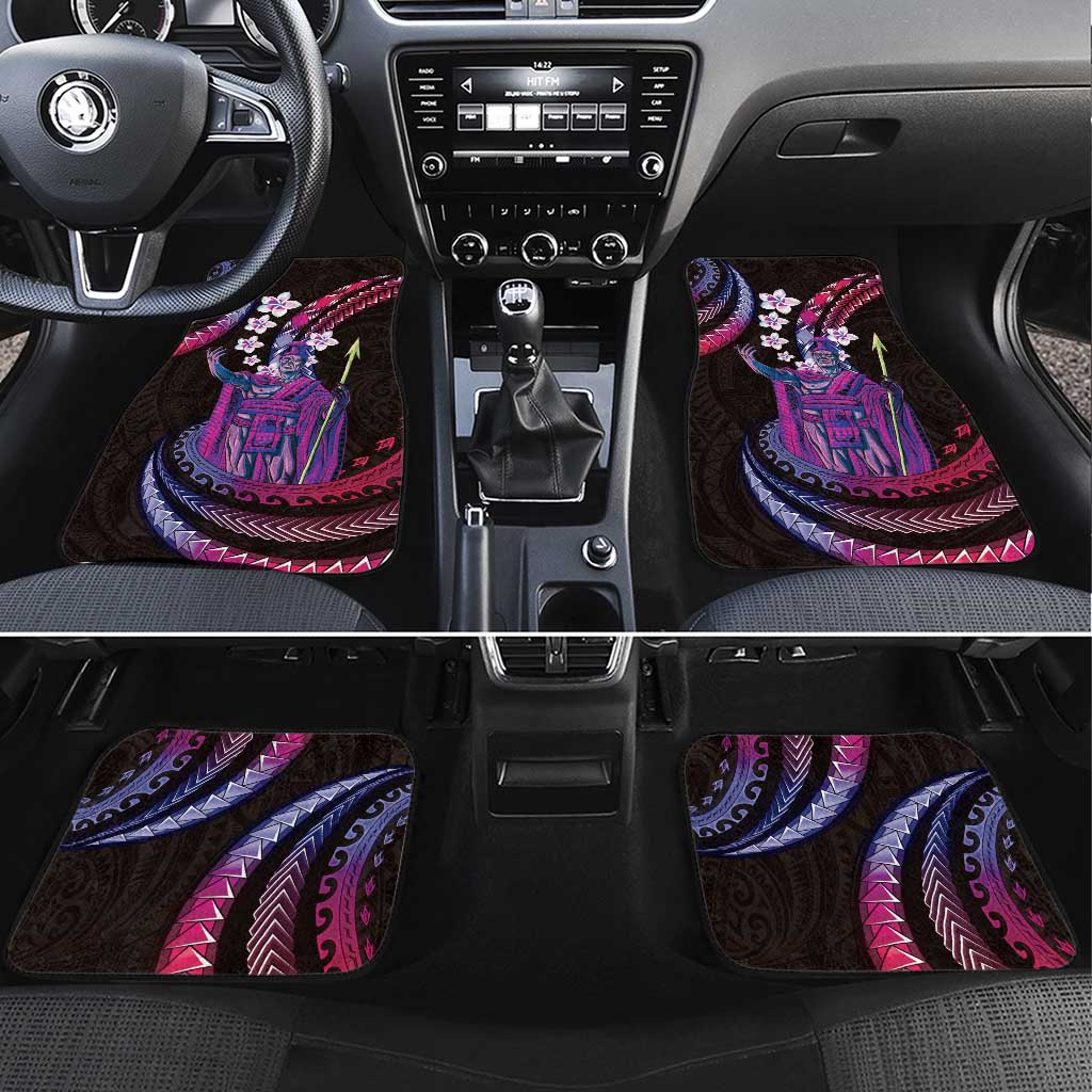 Hawaii King Kamehameha Car Mats Fantastic Plumeria Sweet Vibes