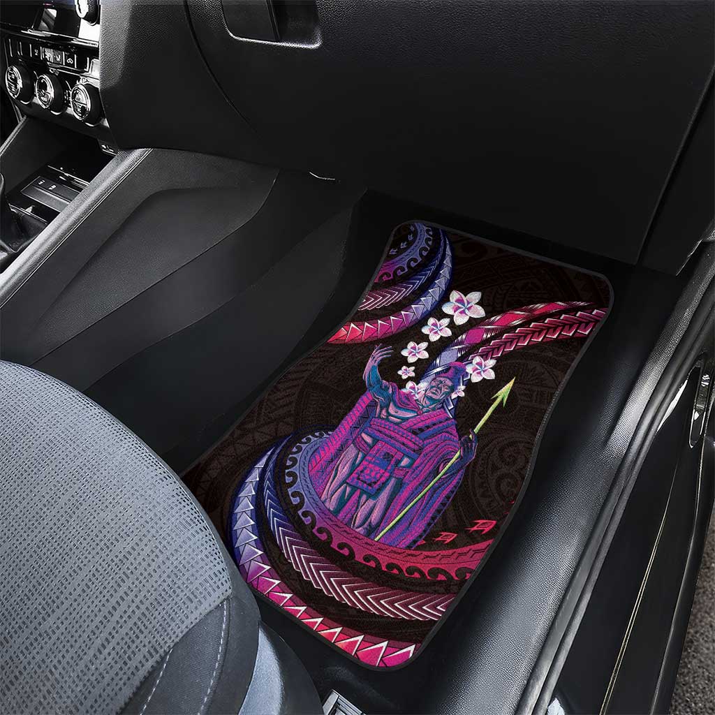 Hawaii King Kamehameha Car Mats Fantastic Plumeria Sweet Vibes