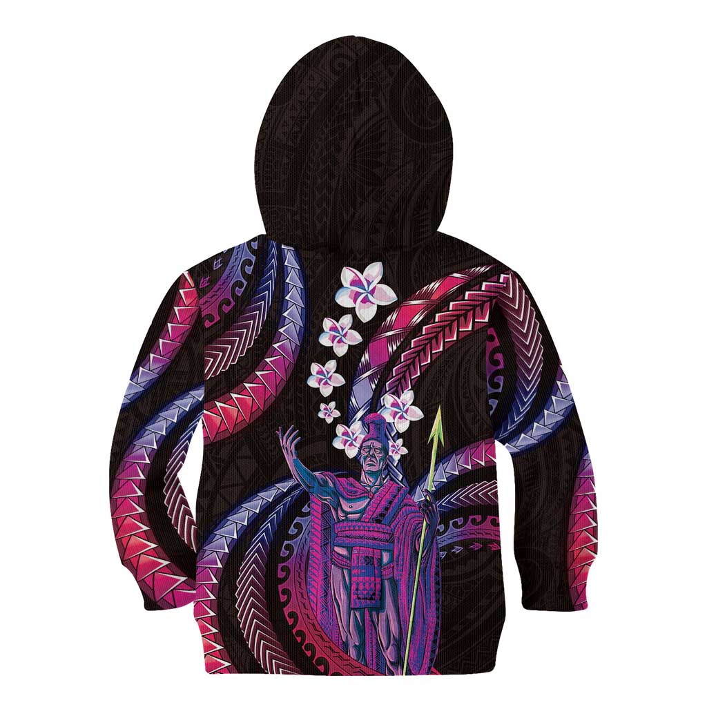 Hawaii King Kamehameha Kid Hoodie Fantastic Plumeria Sweet Vibes