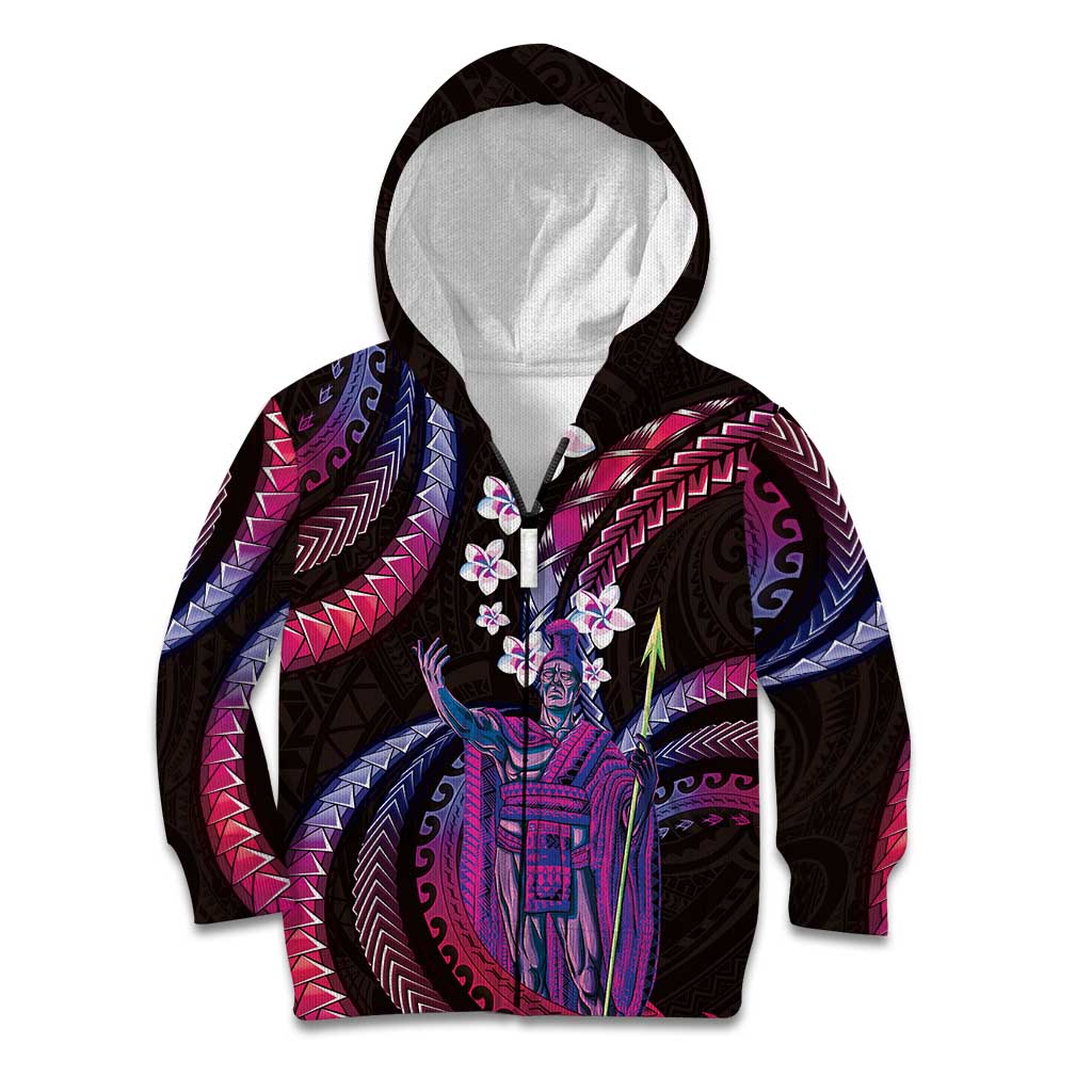 Hawaii King Kamehameha Kid Hoodie Fantastic Plumeria Sweet Vibes