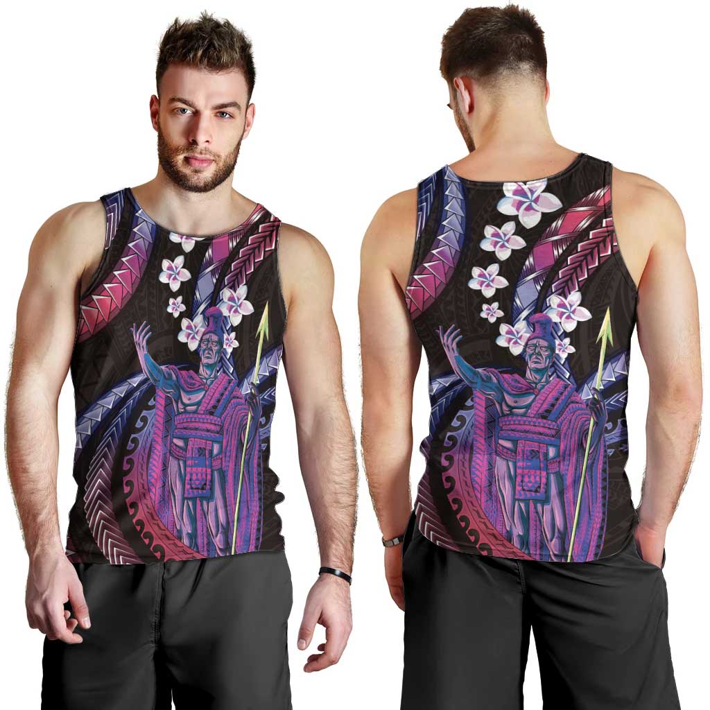 Hawaii King Kamehameha Men Tank Top Fantastic Plumeria Sweet Vibes