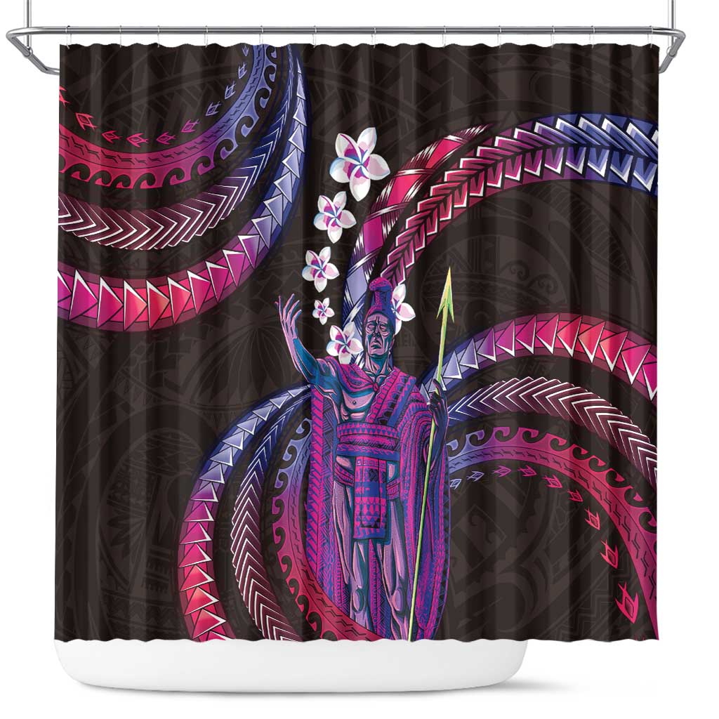 Hawaii King Kamehameha Shower Curtain Fantastic Plumeria Sweet Vibes
