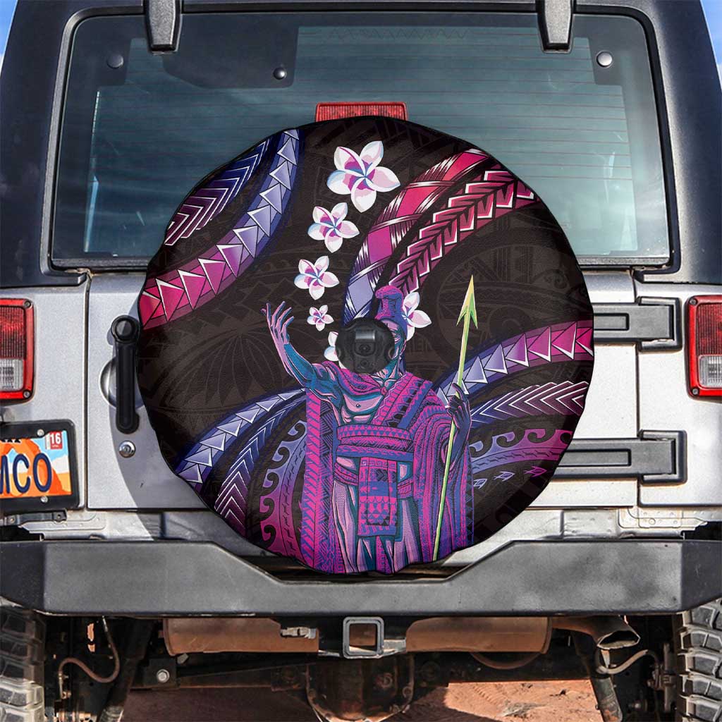 Hawaii King Kamehameha Spare Tire Cover Fantastic Plumeria Sweet Vibes