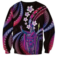 Hawaii King Kamehameha Sweatshirt Fantastic Plumeria Sweet Vibes