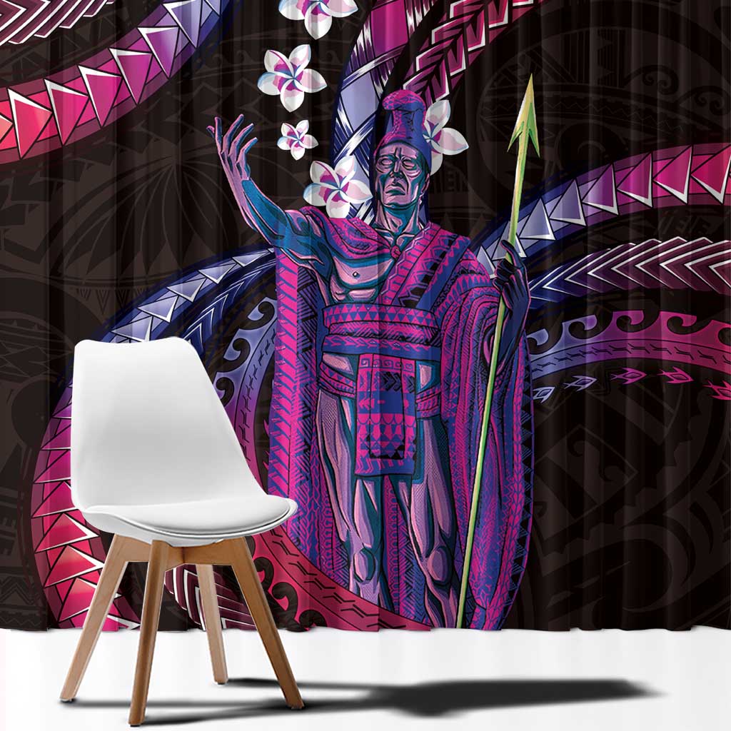 Hawaii King Kamehameha Window Curtain Fantastic Plumeria Sweet Vibes