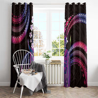Hawaii King Kamehameha Window Curtain Fantastic Plumeria Sweet Vibes