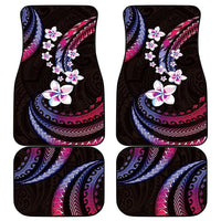 Hawaii Plumeria Car Mats Sweet Gradient Polynesian Pattern