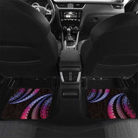 Hawaii Plumeria Car Mats Sweet Gradient Polynesian Pattern