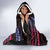 Hawaii Plumeria Hooded Blanket Sweet Gradient Polynesian Pattern
