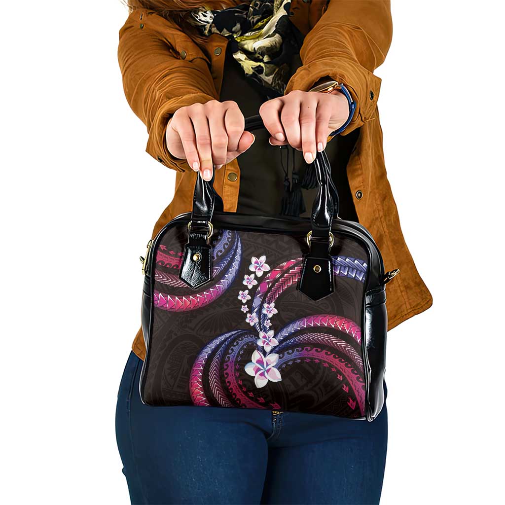 Hawaii Plumeria Shoulder Handbag Sweet Gradient Polynesian Pattern LT01 One Size Pink - Polynesian Pride