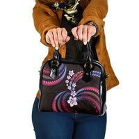 Hawaii Plumeria Shoulder Handbag Sweet Gradient Polynesian Pattern LT01 One Size Pink - Polynesian Pride