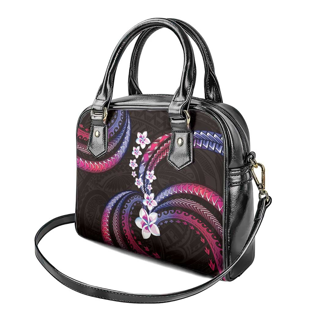 Hawaii Plumeria Shoulder Handbag Sweet Gradient Polynesian Pattern LT01 - Polynesian Pride