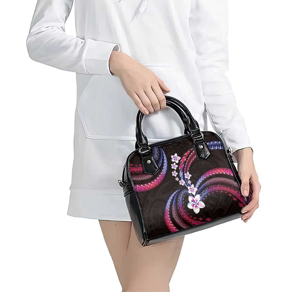 Hawaii Plumeria Shoulder Handbag Sweet Gradient Polynesian Pattern LT01 - Polynesian Pride