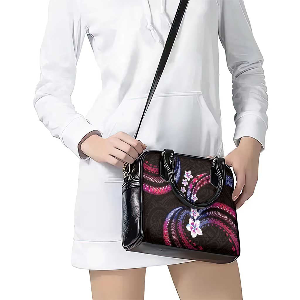 Hawaii Plumeria Shoulder Handbag Sweet Gradient Polynesian Pattern LT01 - Polynesian Pride