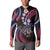 Hawaii Shaka Sign Button Sweatshirt Fantastic Frangipani Sweet Vibes