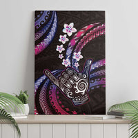 Hawaii Shaka Sign Canvas Wall Art Fantastic Frangipani Sweet Vibes