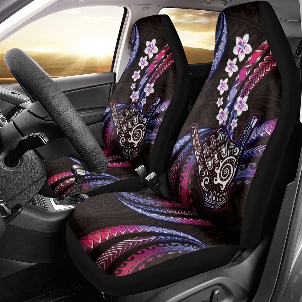 Hawaii Shaka Sign Car Seat Cover Fantastic Frangipani Sweet Vibes