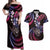 Hawaii Shaka Sign Couples Matching Off Shoulder Maxi Dress and Hawaiian Shirt Fantastic Frangipani Sweet Vibes