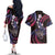 Hawaii Shaka Sign Couples Matching Off The Shoulder Long Sleeve Dress and Hawaiian Shirt Fantastic Frangipani Sweet Vibes