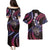 Hawaii Shaka Sign Couples Matching Puletasi and Hawaiian Shirt Fantastic Frangipani Sweet Vibes