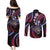 Hawaii Shaka Sign Couples Matching Puletasi and Long Sleeve Button Shirt Fantastic Frangipani Sweet Vibes