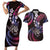Hawaii Shaka Sign Couples Matching Short Sleeve Bodycon Dress and Hawaiian Shirt Fantastic Frangipani Sweet Vibes