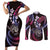 Hawaii Shaka Sign Couples Matching Short Sleeve Bodycon Dress and Long Sleeve Button Shirt Fantastic Frangipani Sweet Vibes