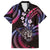 Hawaii Shaka Sign Family Matching Off The Shoulder Long Sleeve Dress and Hawaiian Shirt Fantastic Frangipani Sweet Vibes